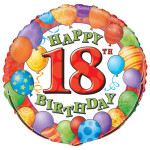 18 Birthday Balloons