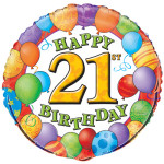21 Birthday Balloons