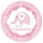 Christening Elephant Pink