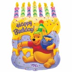 Pooh Cake with Candles
